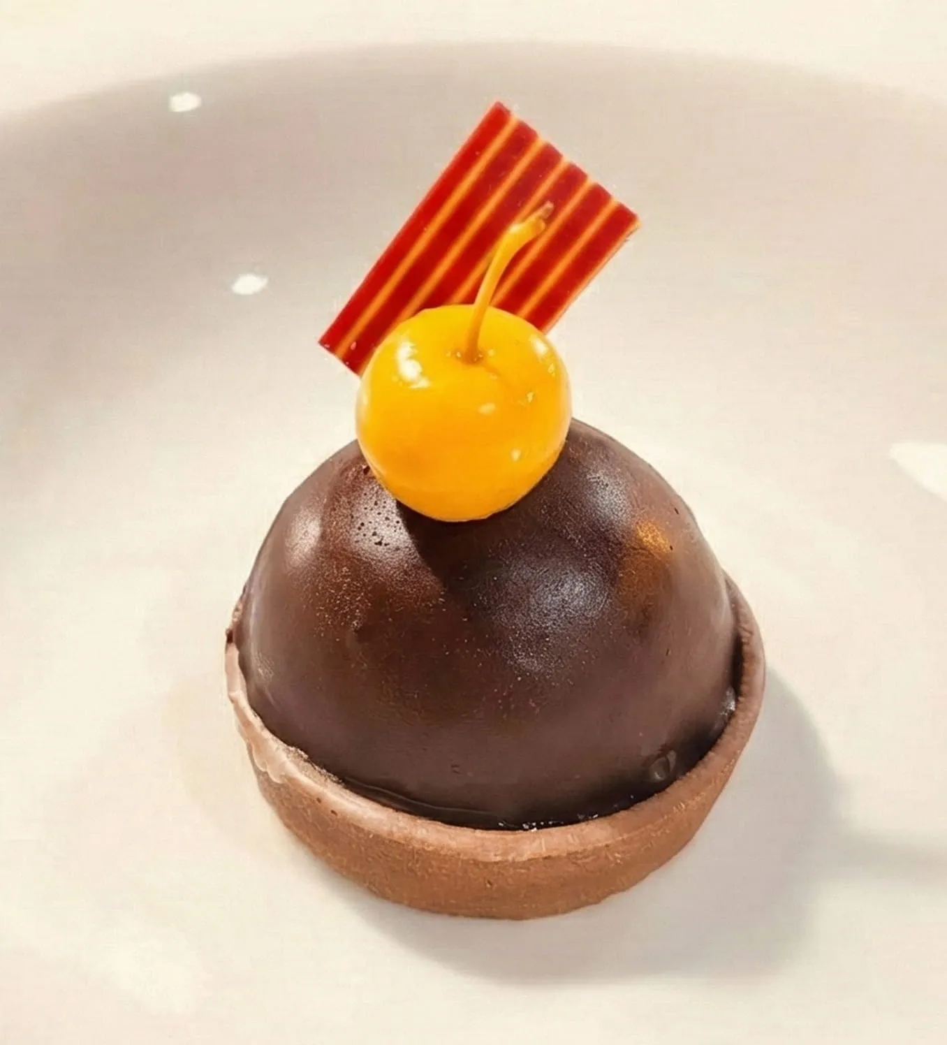 Tarta de chocolate.